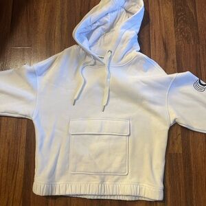 Calvin Klein White Performance Hoodie